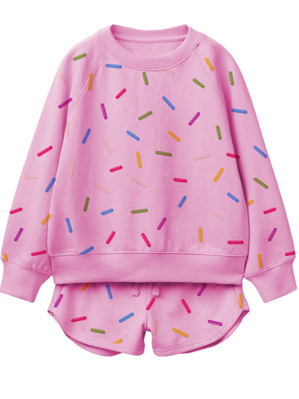 Silver Jeans Pink Sprinkle Print Matching Set